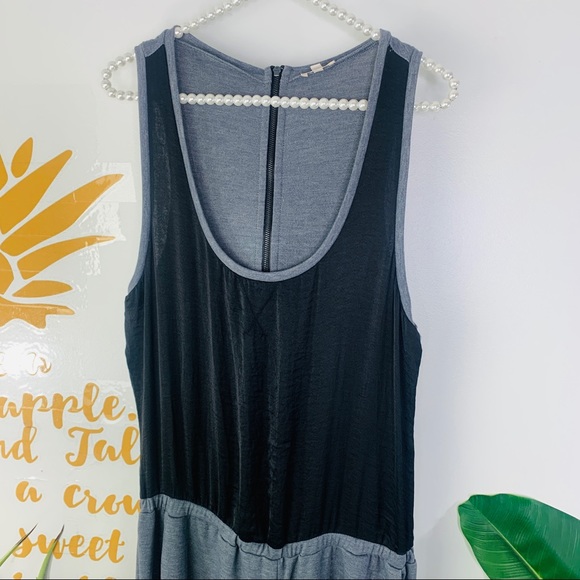 RACHEL ROY Gray Black Tank Top Jogger Jumpsuit Medium - Picture 4 of 11